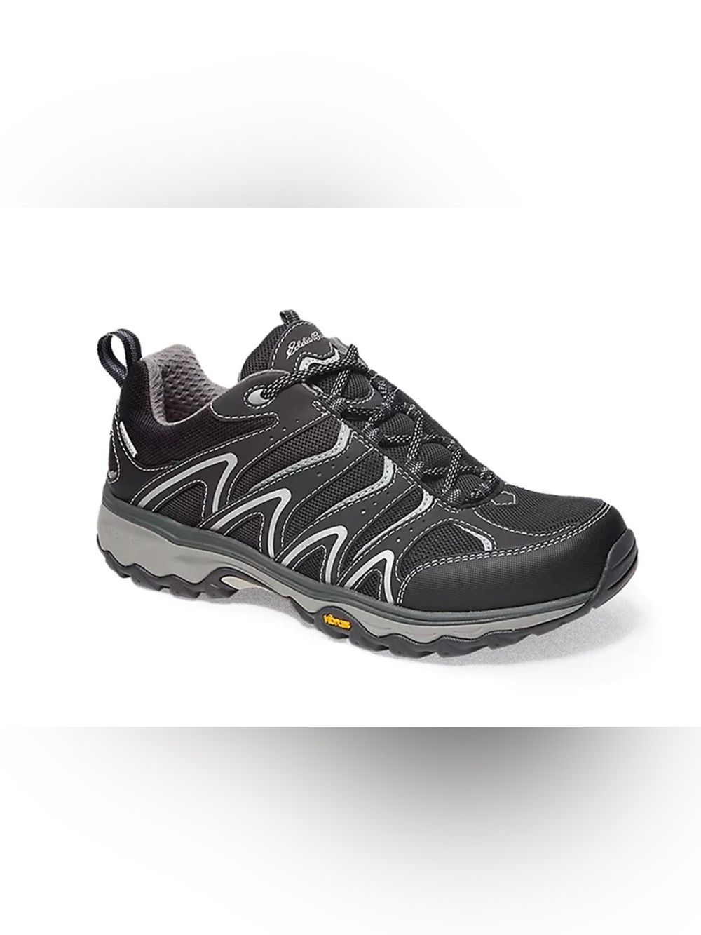 Eddie Bauer Men's Black and Gray Athletic Trail Shoe Size 13